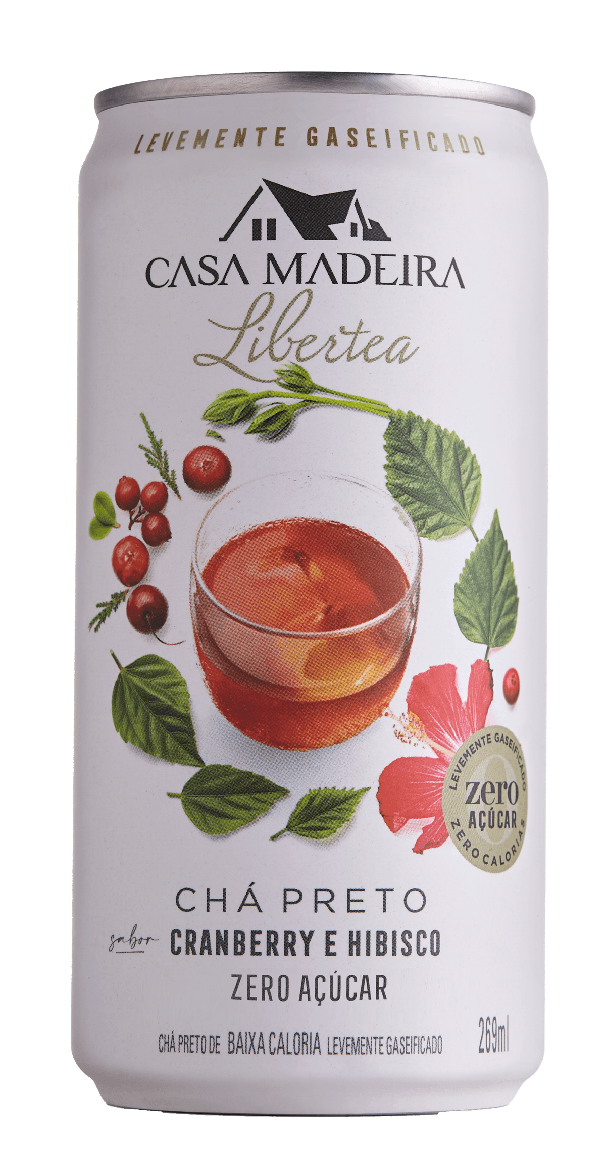 Chá Preto com Cranberry e Hibisco levemente gaseificado 269ml