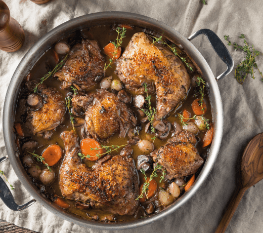 frango ao vinho mini