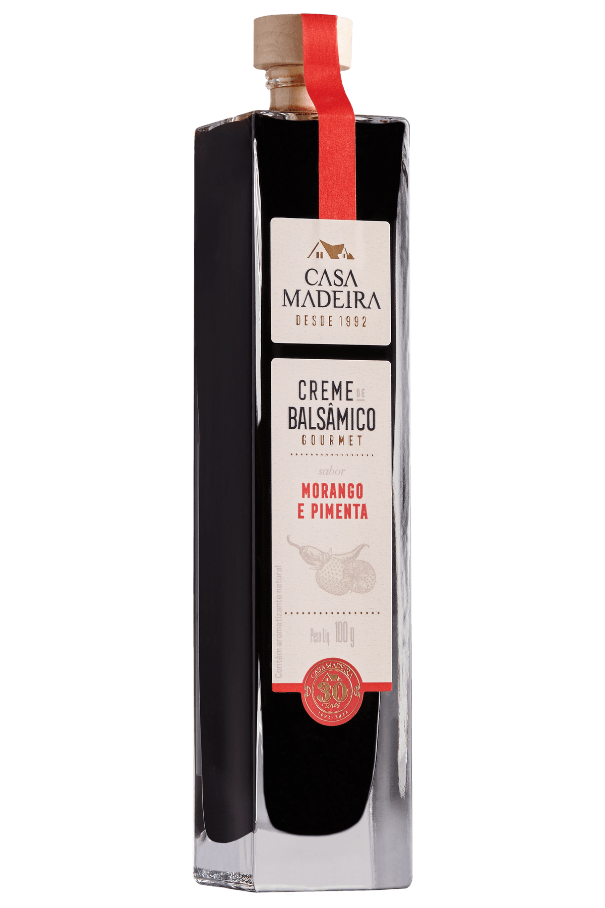 Creme de Balsâmico com Morango e Pimenta