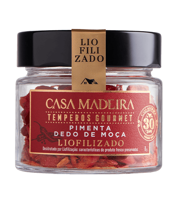 Tempero Pimenta Dedo De Moça Liofilizada