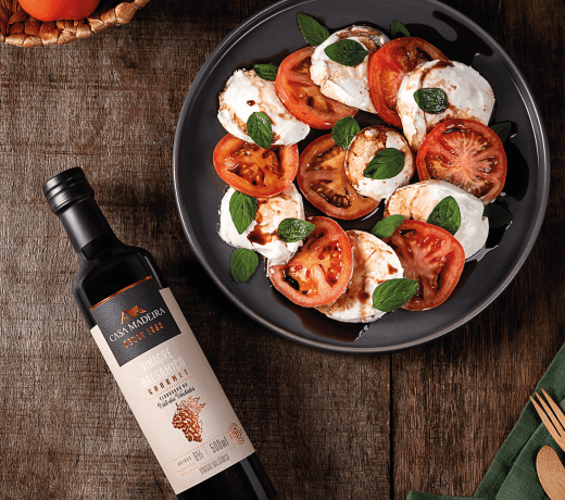 salada caprese miniatura